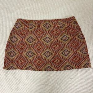 Cider Patterned Mini Skirt